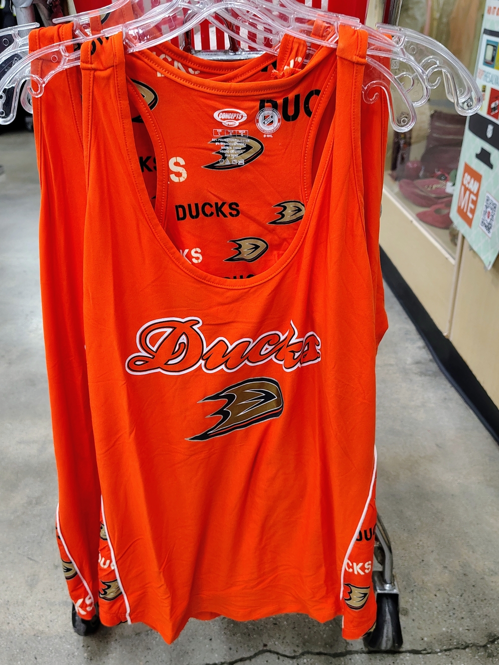 Anaheim Ducks Women's Orange Tank Top
